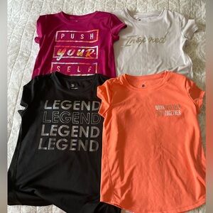 All in Motion Kids Shirts - Pink, White, Black, Orange